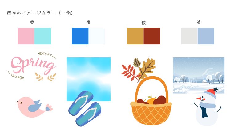 四季のイメージカラー