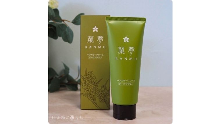 蘭夢ヘアカラークリームのパッケージ